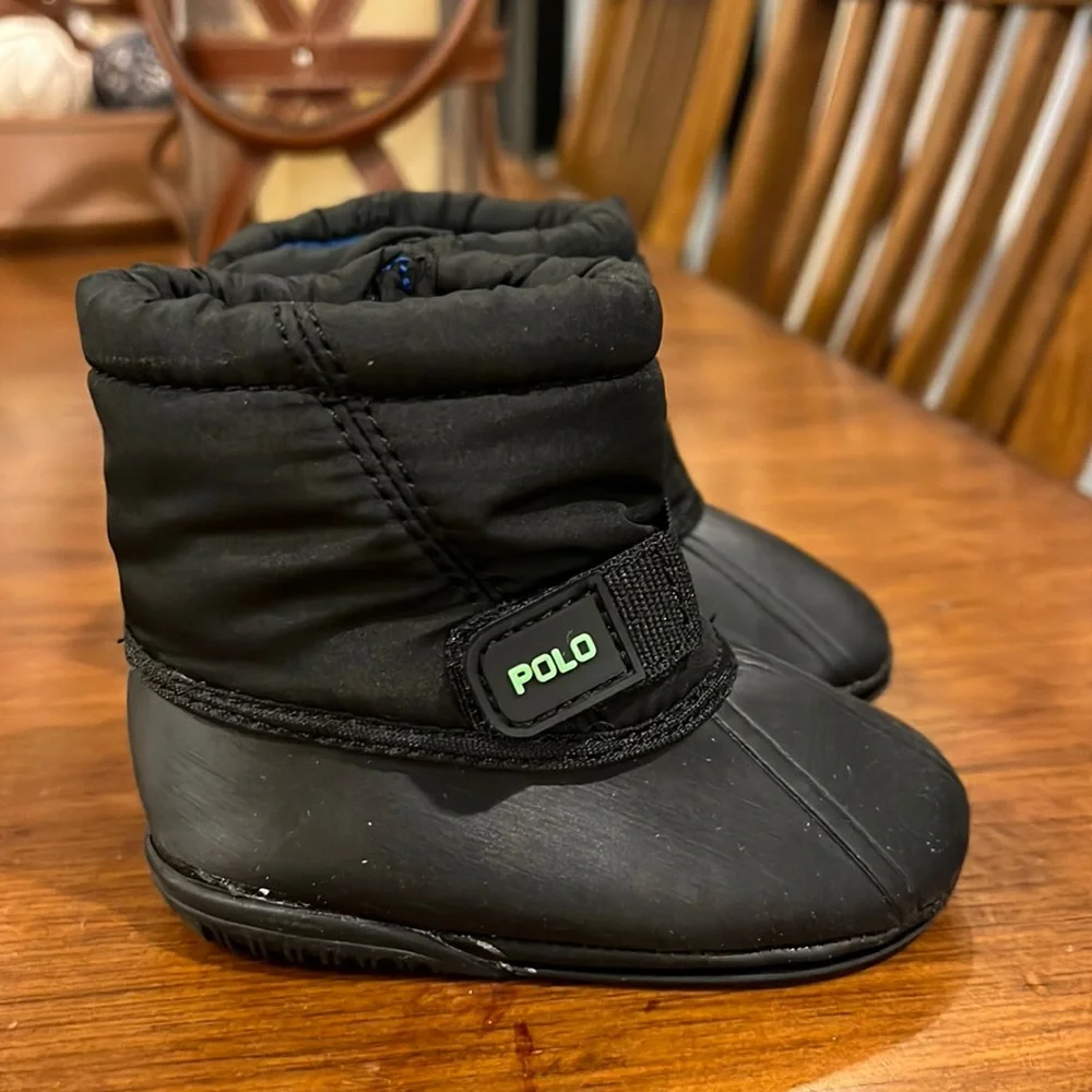 Polo Ralph Lauren Whistler winter Baby Crib Boots Boys Girls Booties Infant Sz 2